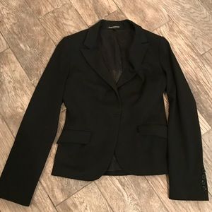 Black Express suit jacket blazer one button